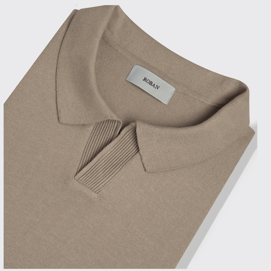Cotton Knitted Polo pullover - Roban