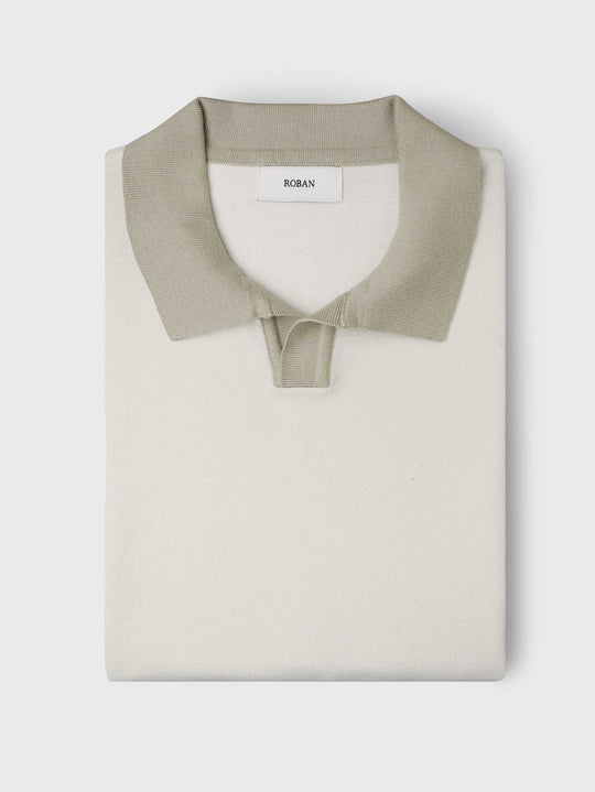Cotton Knitted Polo pullover - Roban