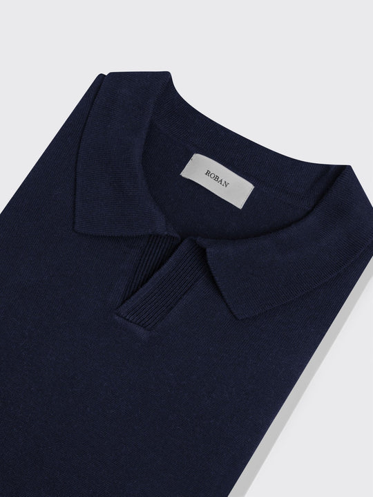 Cotton Knitted Polo pullover - Roban