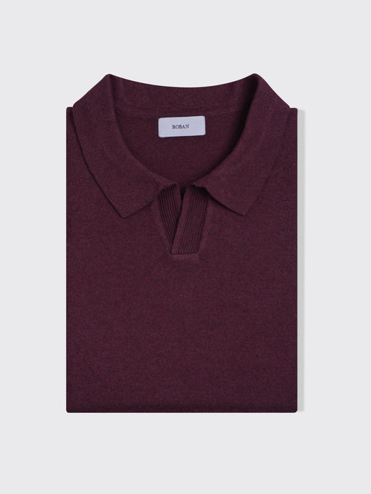 Cotton Knitted Polo pullover - Roban