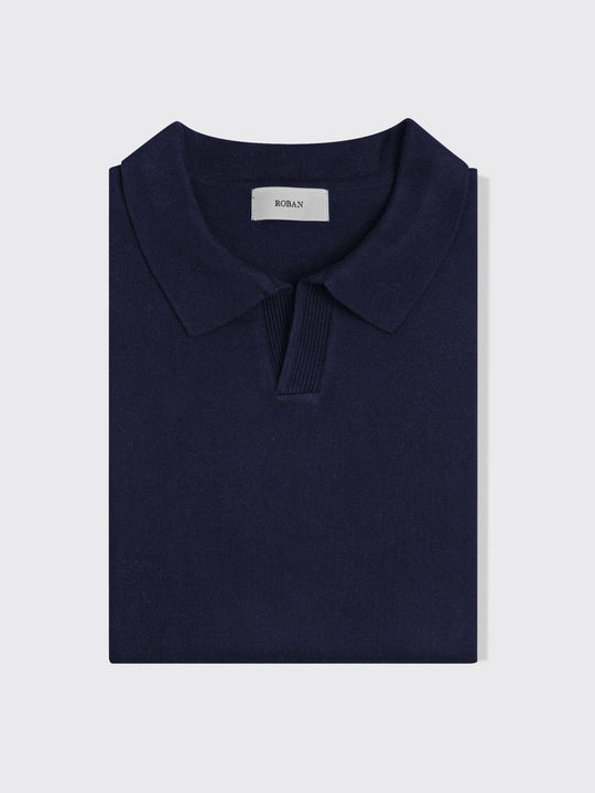 Cotton Knitted Polo pullover - Roban