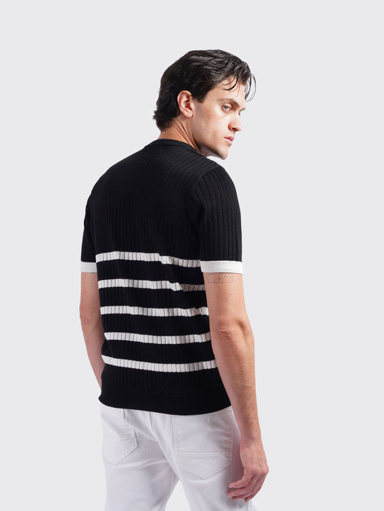 COTTON KNITTED POLO SHIRT - Roban