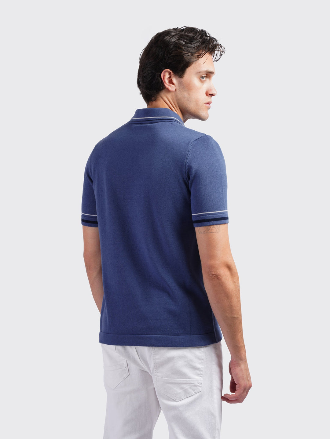 COTTON KNITTED POLO SHIRT - Roban