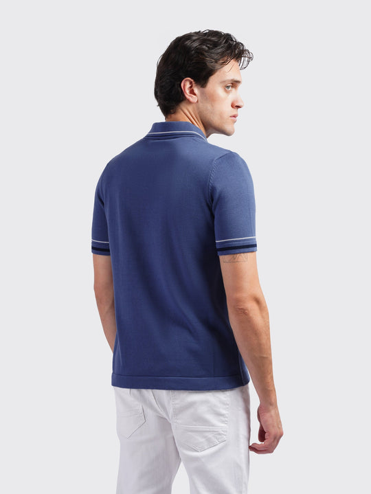 COTTON KNITTED POLO SHIRT - Roban