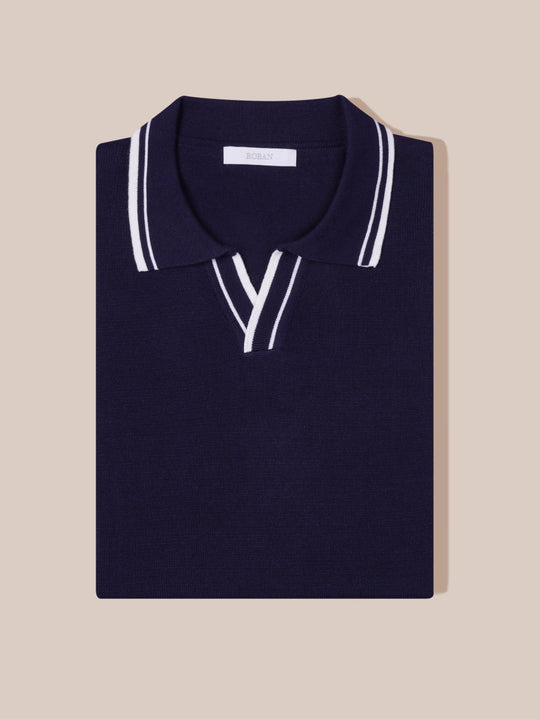 COTTON KNITTED POLO SHIRT - Roban