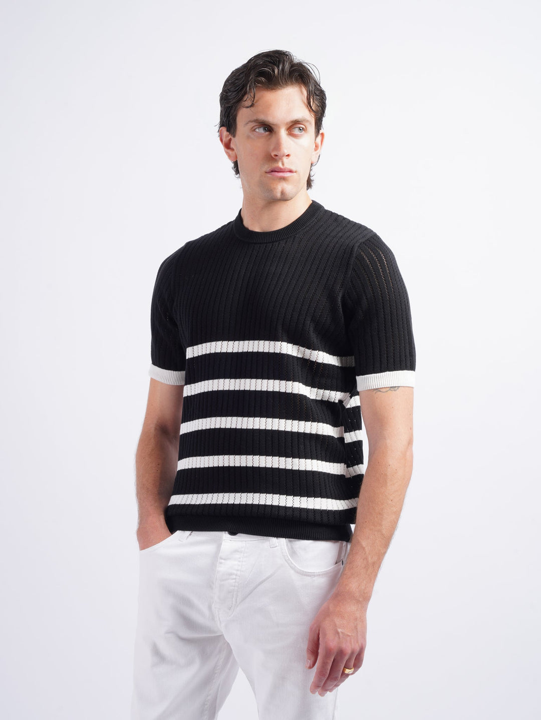 COTTON KNITTED POLO SHIRT - Roban