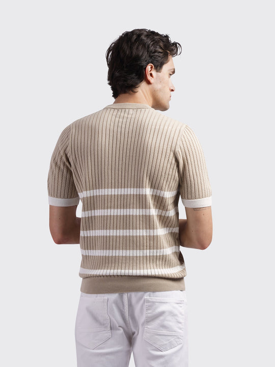 COTTON KNITTED POLO SHIRT - Roban