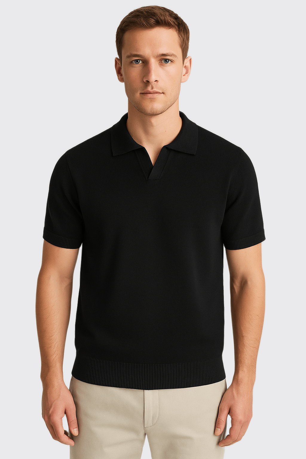 COTTON KNITTED POLO SHIRT - Roban