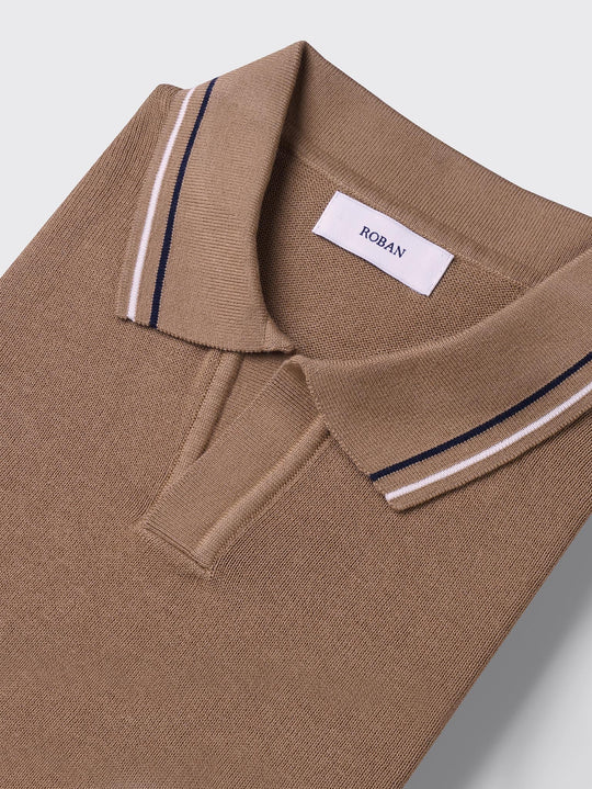 COTTON KNITTED POLO SHIRT - Roban