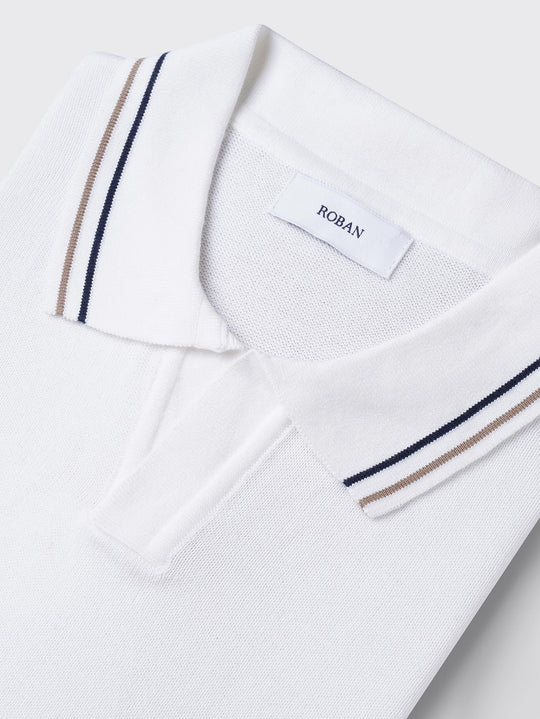 COTTON KNITTED POLO SHIRT - Roban