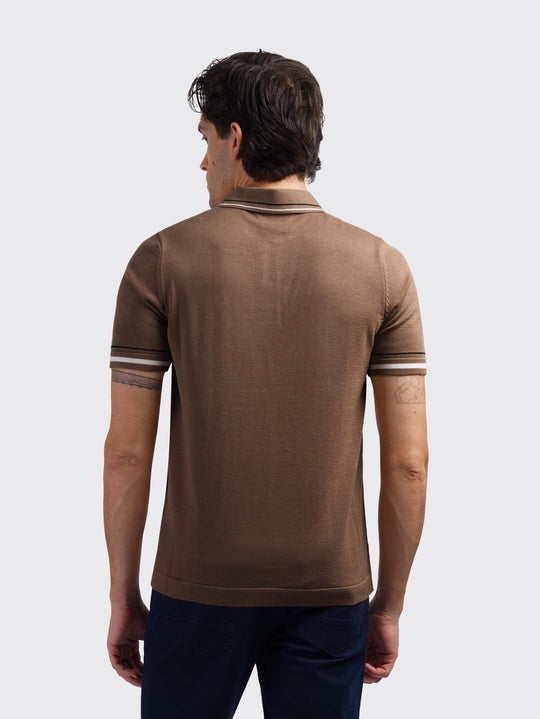 COTTON KNITTED POLO SHIRT - Roban