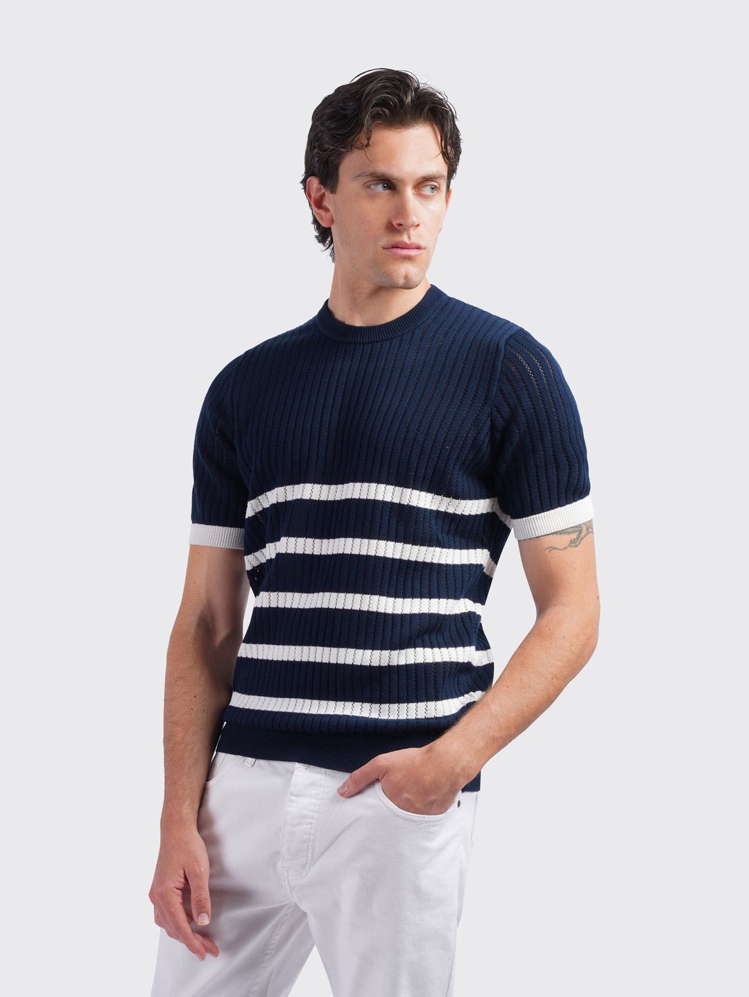 COTTON KNITTED POLO SHIRT - Roban