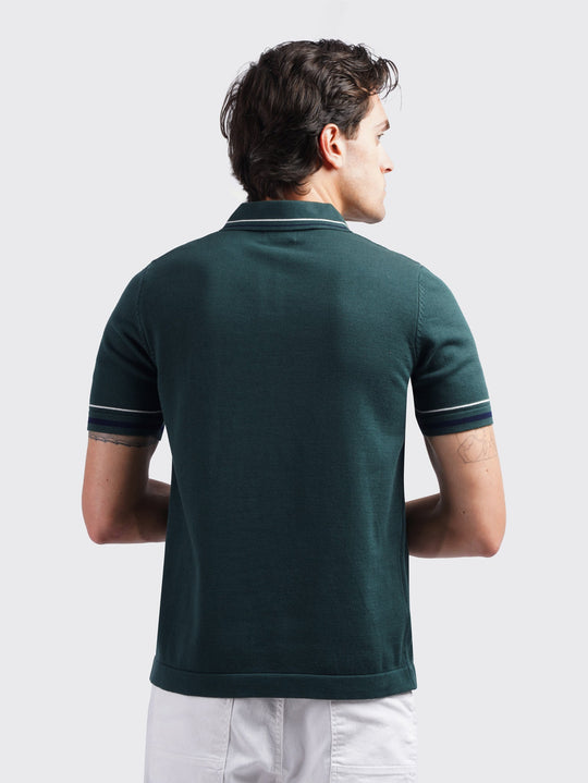 COTTON KNITTED POLO SHIRT - Roban