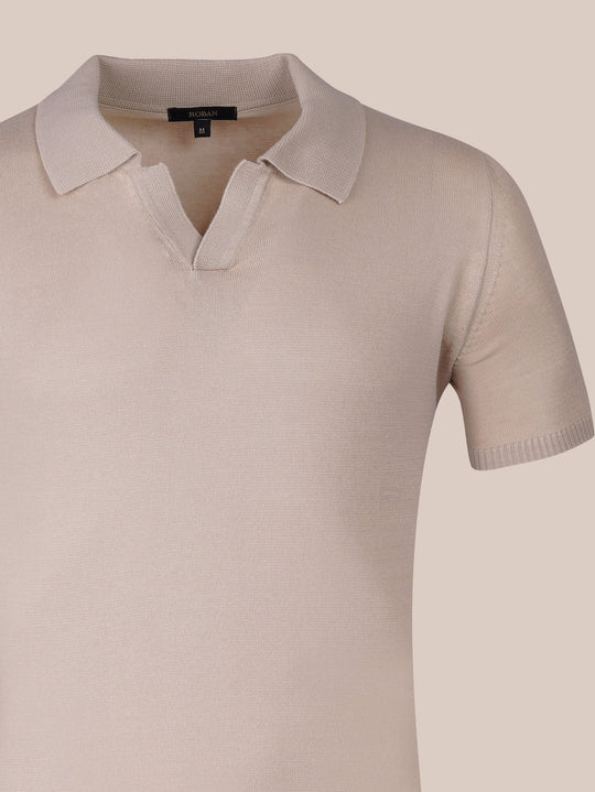 COTTON KNITTED POLO SHIRT - Roban