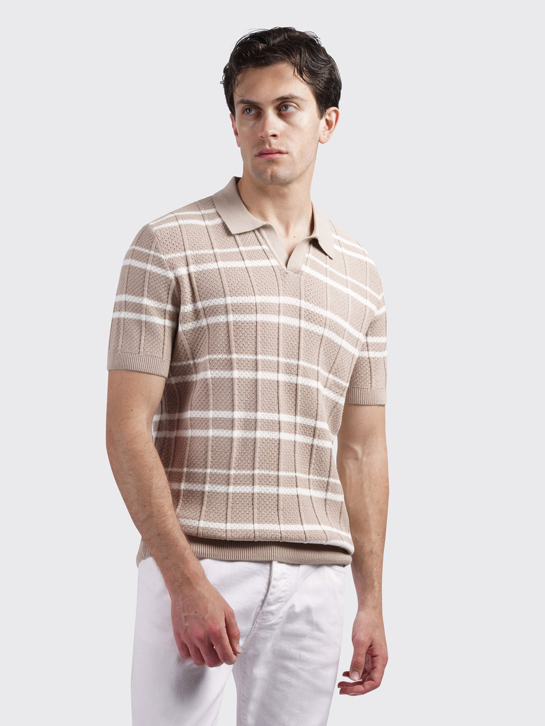 COTTON KNITTED POLO SHIRT - Roban