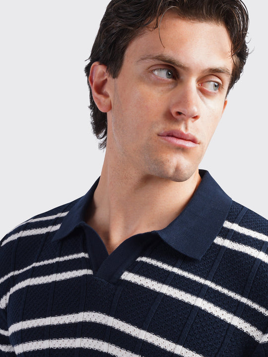 COTTON KNITTED POLO SHIRT - Roban