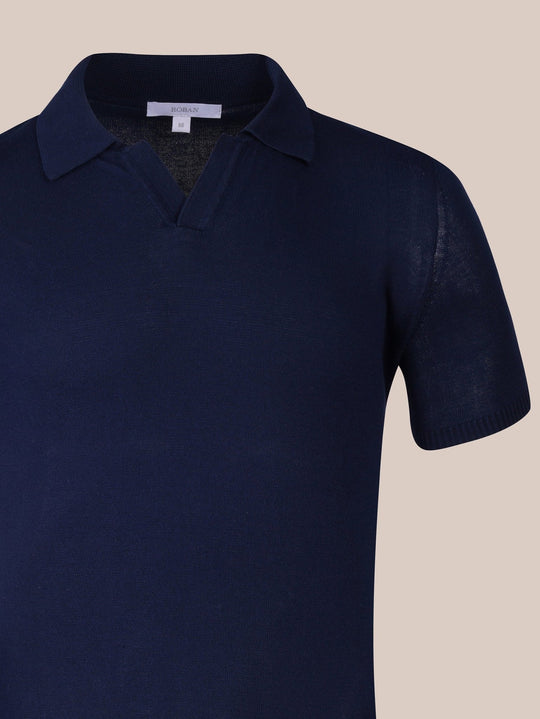 COTTON KNITTED POLO SHIRT - Roban