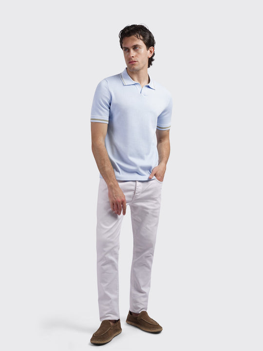 COTTON KNITTED POLO SHIRT - Roban