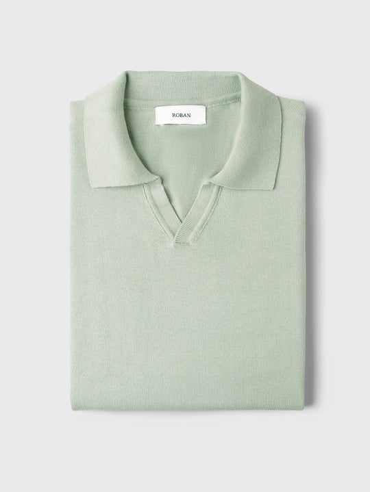 COTTON KNITTED POLO SHIRT - Roban
