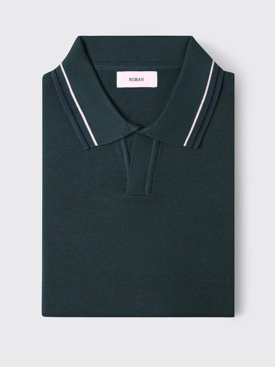 COTTON KNITTED POLO SHIRT - Roban