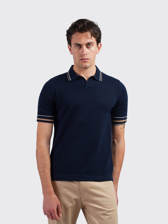 COTTON KNITTED POLO SHIRT - Roban