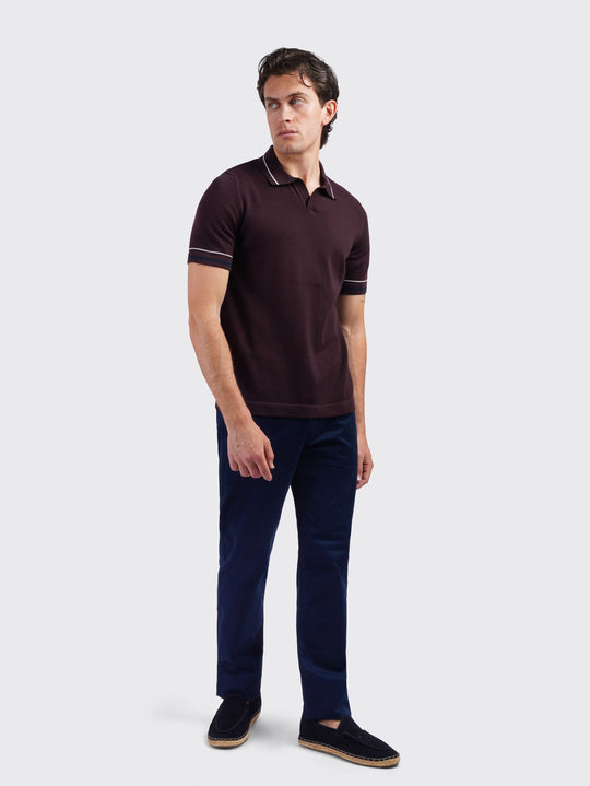 COTTON KNITTED POLO SHIRT - Roban