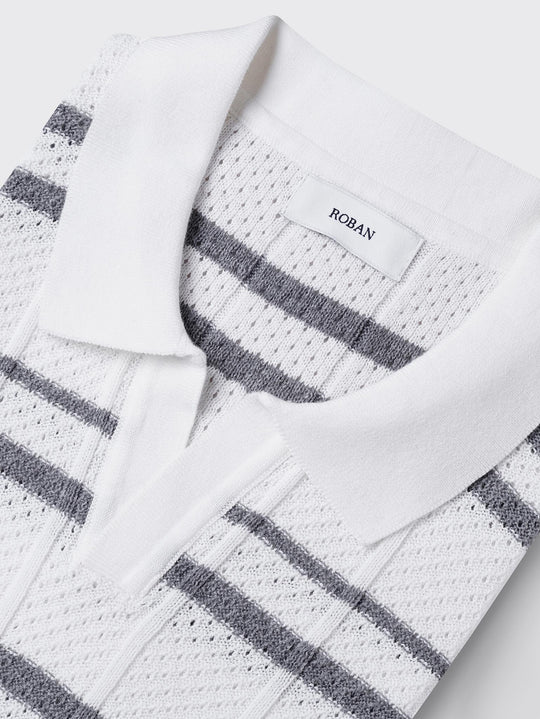 COTTON KNITTED POLO SHIRT - Roban