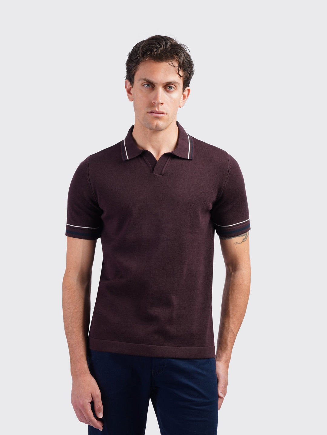COTTON KNITTED POLO SHIRT - Roban