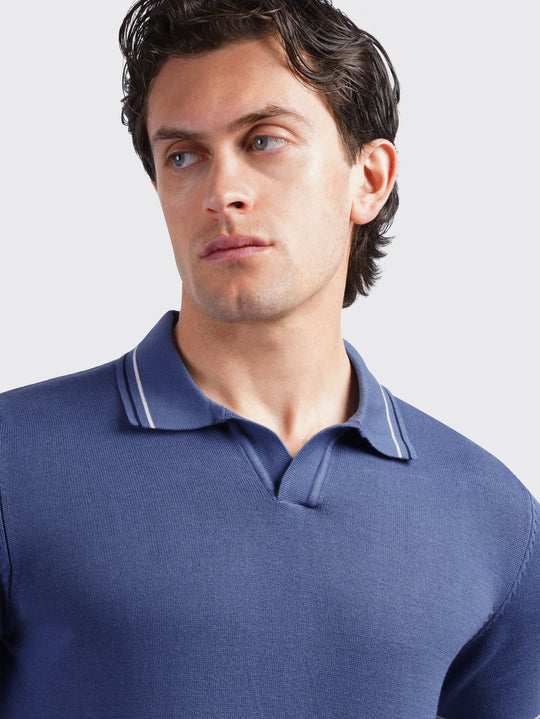 COTTON KNITTED POLO SHIRT - Roban
