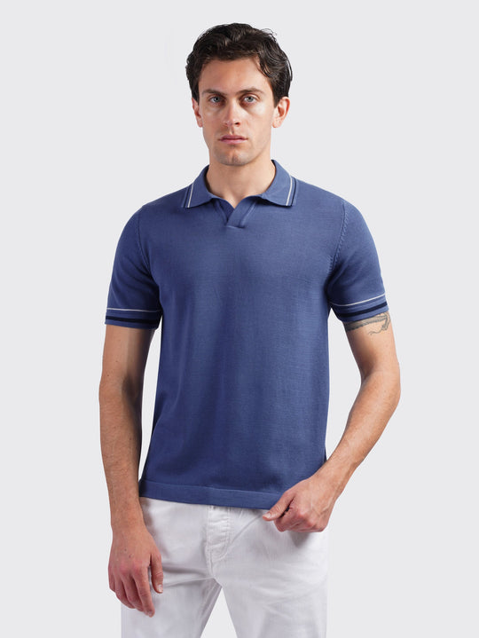 COTTON KNITTED POLO SHIRT - Roban
