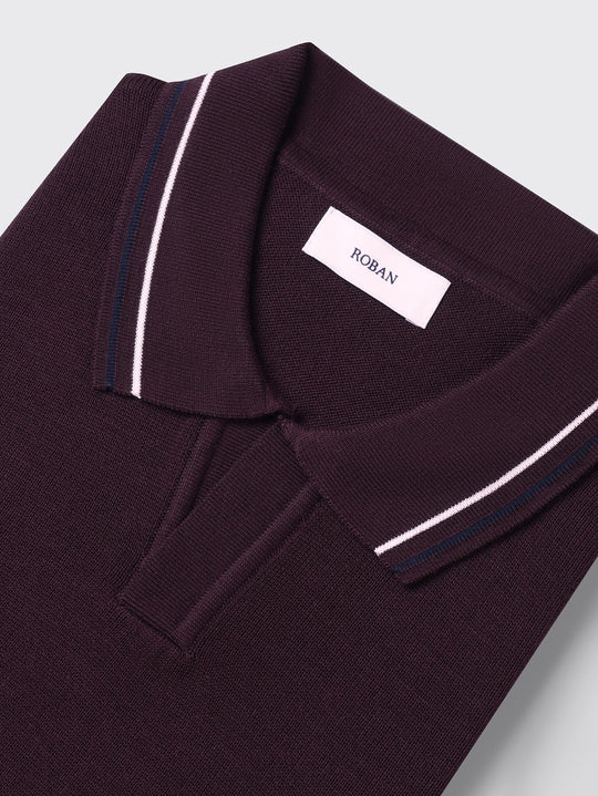 COTTON KNITTED POLO SHIRT - Roban
