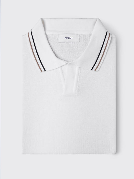 COTTON KNITTED POLO SHIRT - Roban