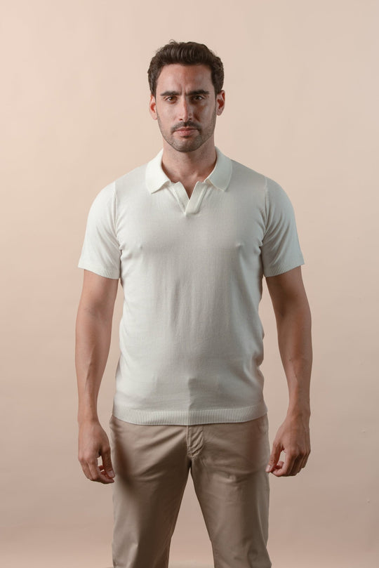 COTTON KNITTED POLO SHIRT - Roban