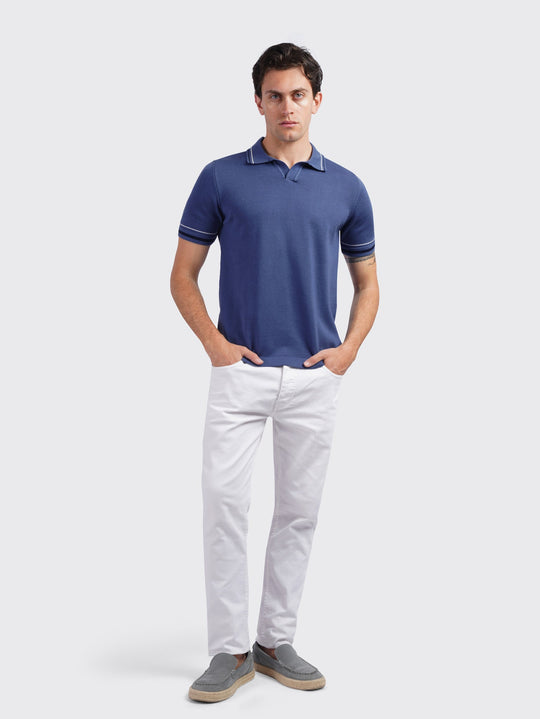 COTTON KNITTED POLO SHIRT - Roban