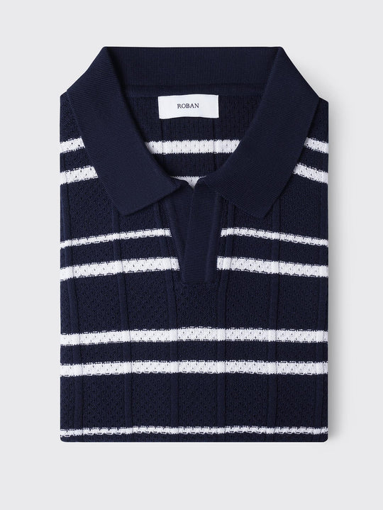 COTTON KNITTED POLO SHIRT - Roban