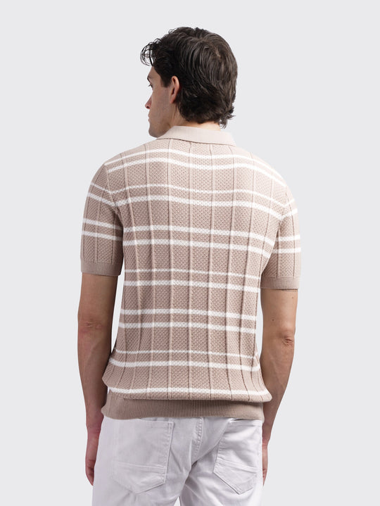 COTTON KNITTED POLO SHIRT - Roban