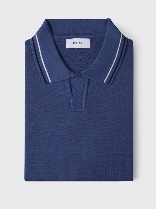 COTTON KNITTED POLO SHIRT - Roban