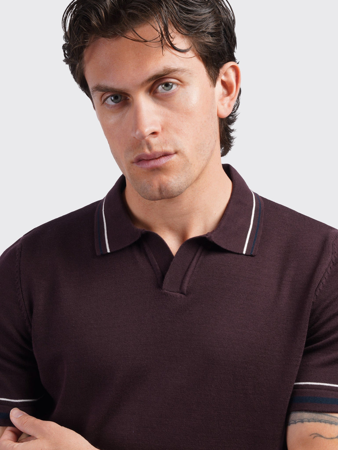 COTTON KNITTED POLO SHIRT - Roban