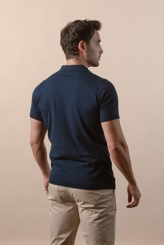 COTTON KNITTED POLO SHIRT - Roban