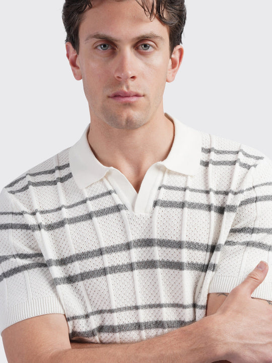 COTTON KNITTED POLO SHIRT - Roban