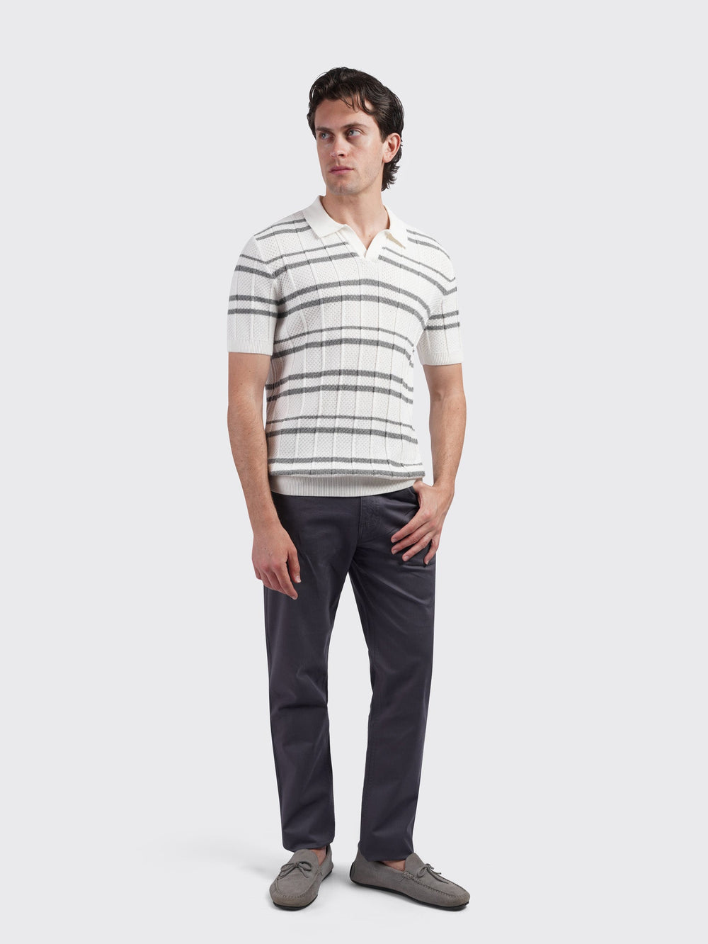 COTTON KNITTED POLO SHIRT - Roban
