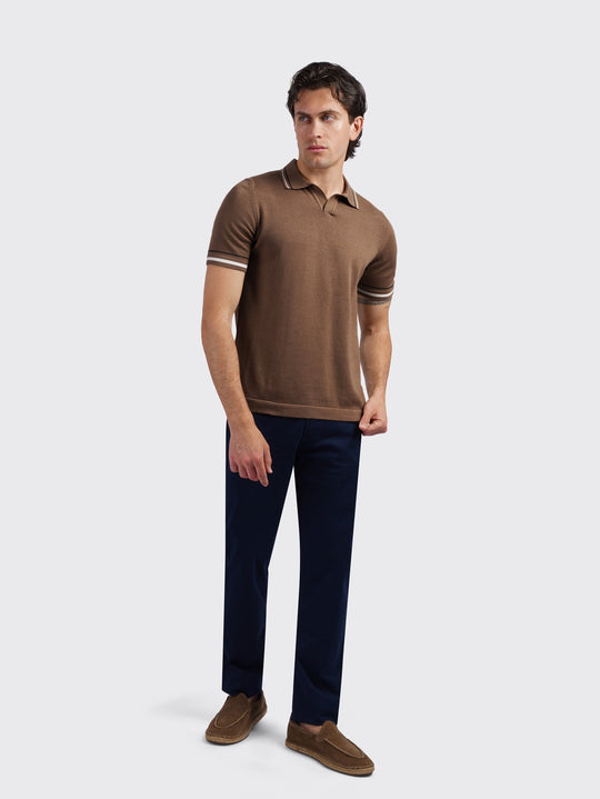 COTTON KNITTED POLO SHIRT - Roban