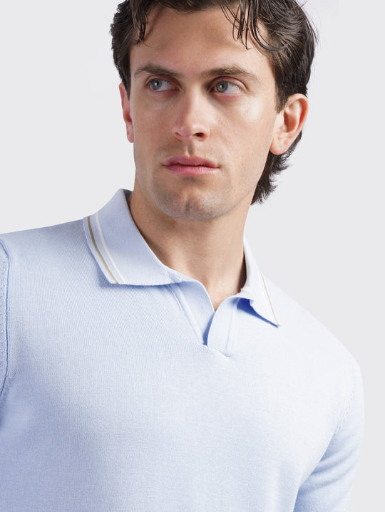 COTTON KNITTED POLO SHIRT - Roban
