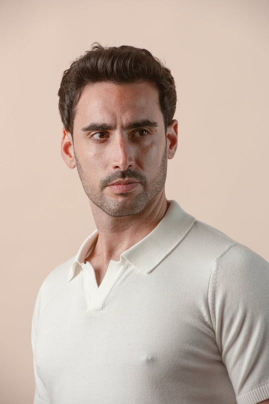 COTTON KNITTED POLO SHIRT - Roban
