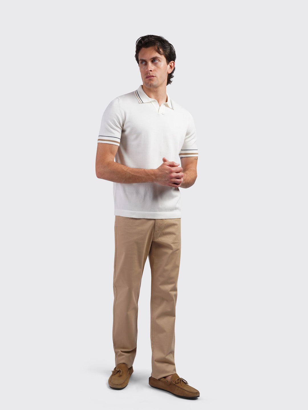 COTTON KNITTED POLO SHIRT - Roban