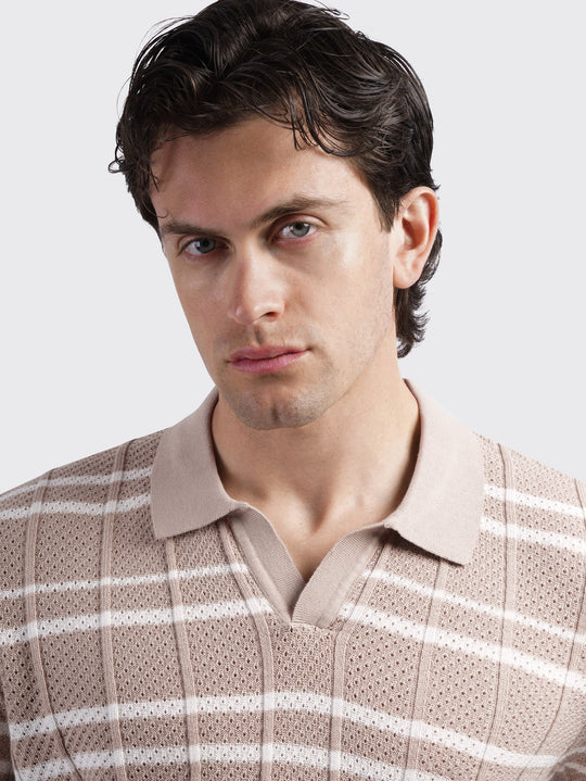 COTTON KNITTED POLO SHIRT - Roban