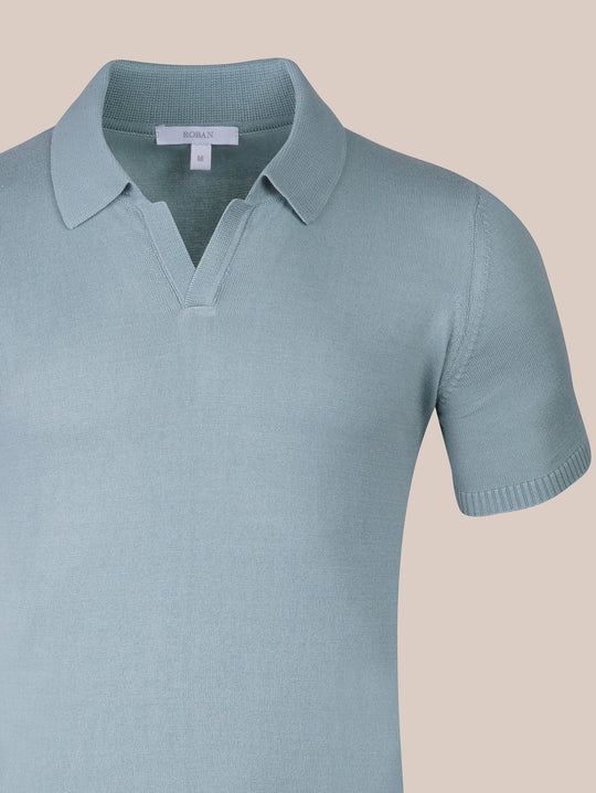 COTTON KNITTED POLO SHIRT - Roban