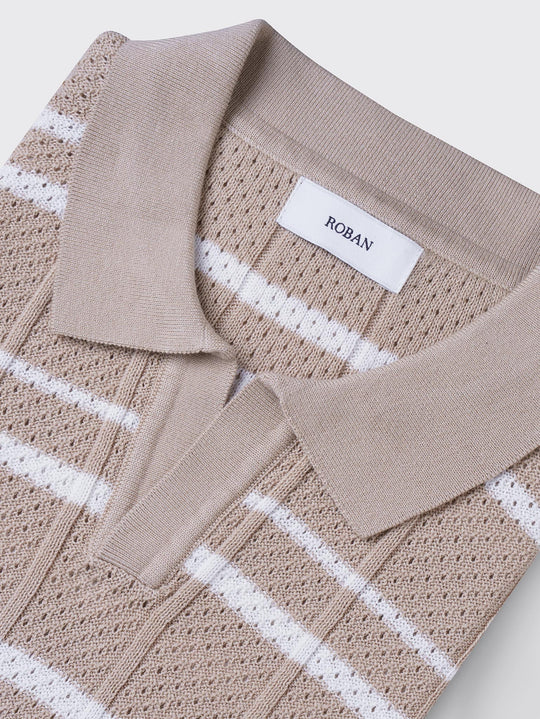 COTTON KNITTED POLO SHIRT - Roban