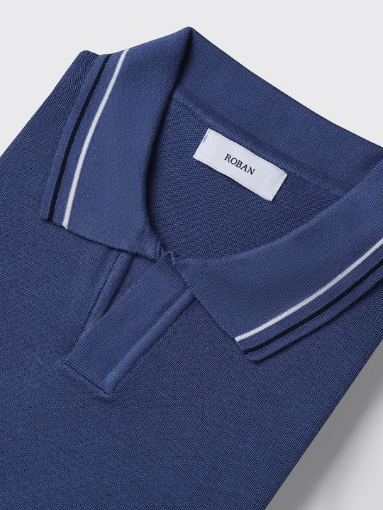 COTTON KNITTED POLO SHIRT - Roban