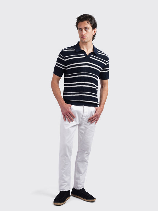 COTTON KNITTED POLO SHIRT - Roban